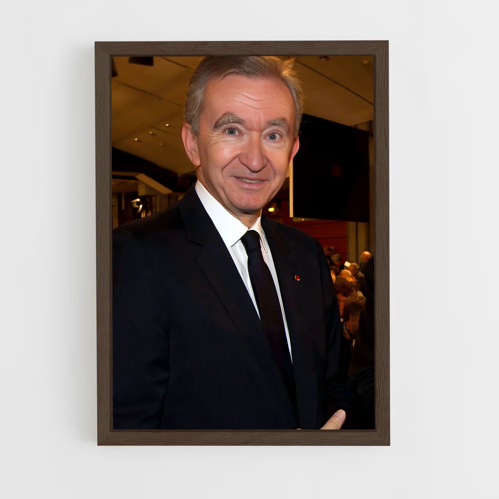 ap-bernard arnault-8 cadre Bois foncé