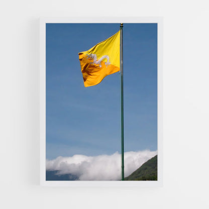 ap-bhutan flag-1 cadre Blanc