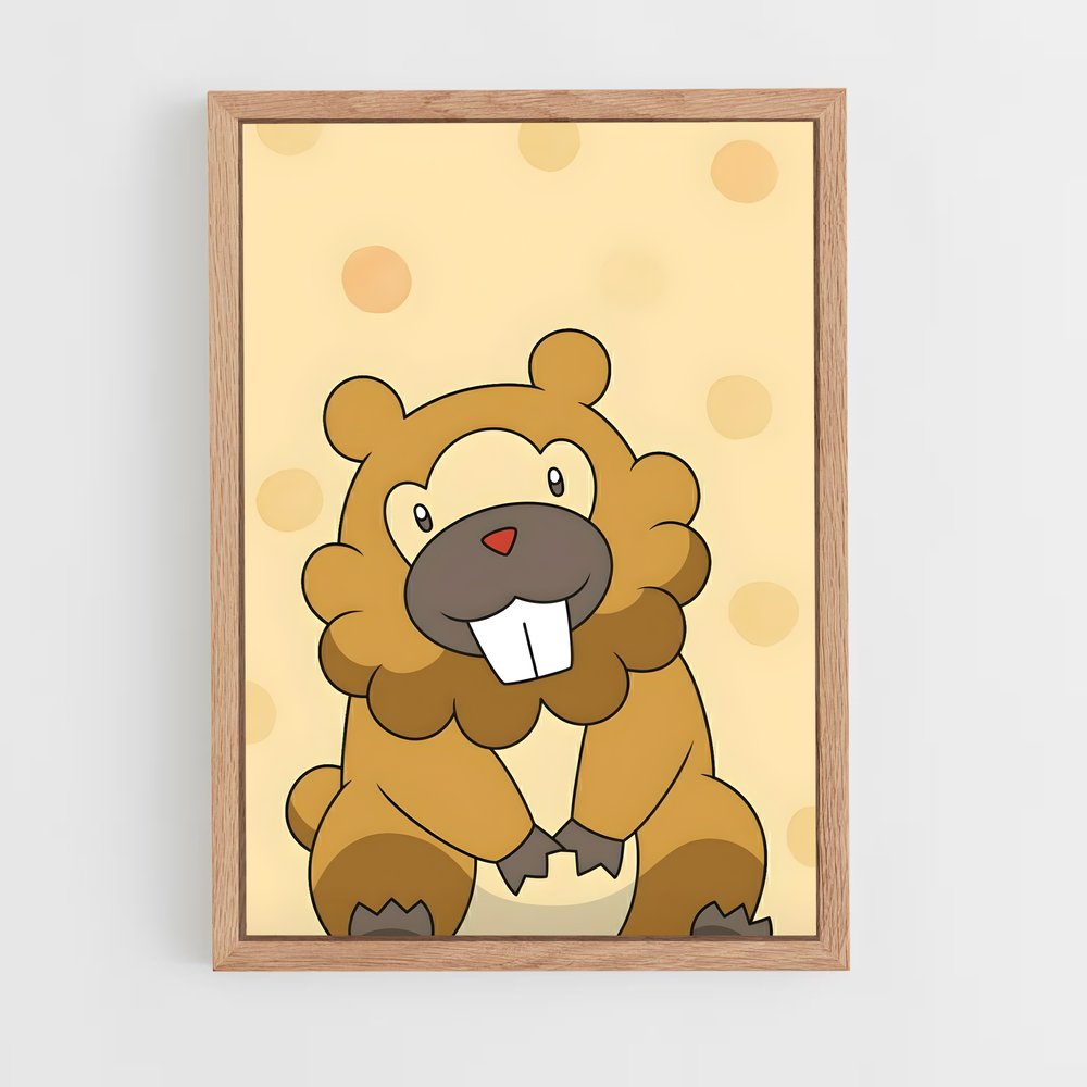 ap-bidoof-1 cadre Bois clair