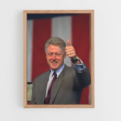 ap-bill clinton-1 cadre Bois clair