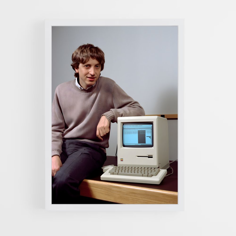 ap-bill gates-3 cadre Blanc