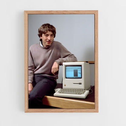 ap-bill gates-3 cadre Bois clair