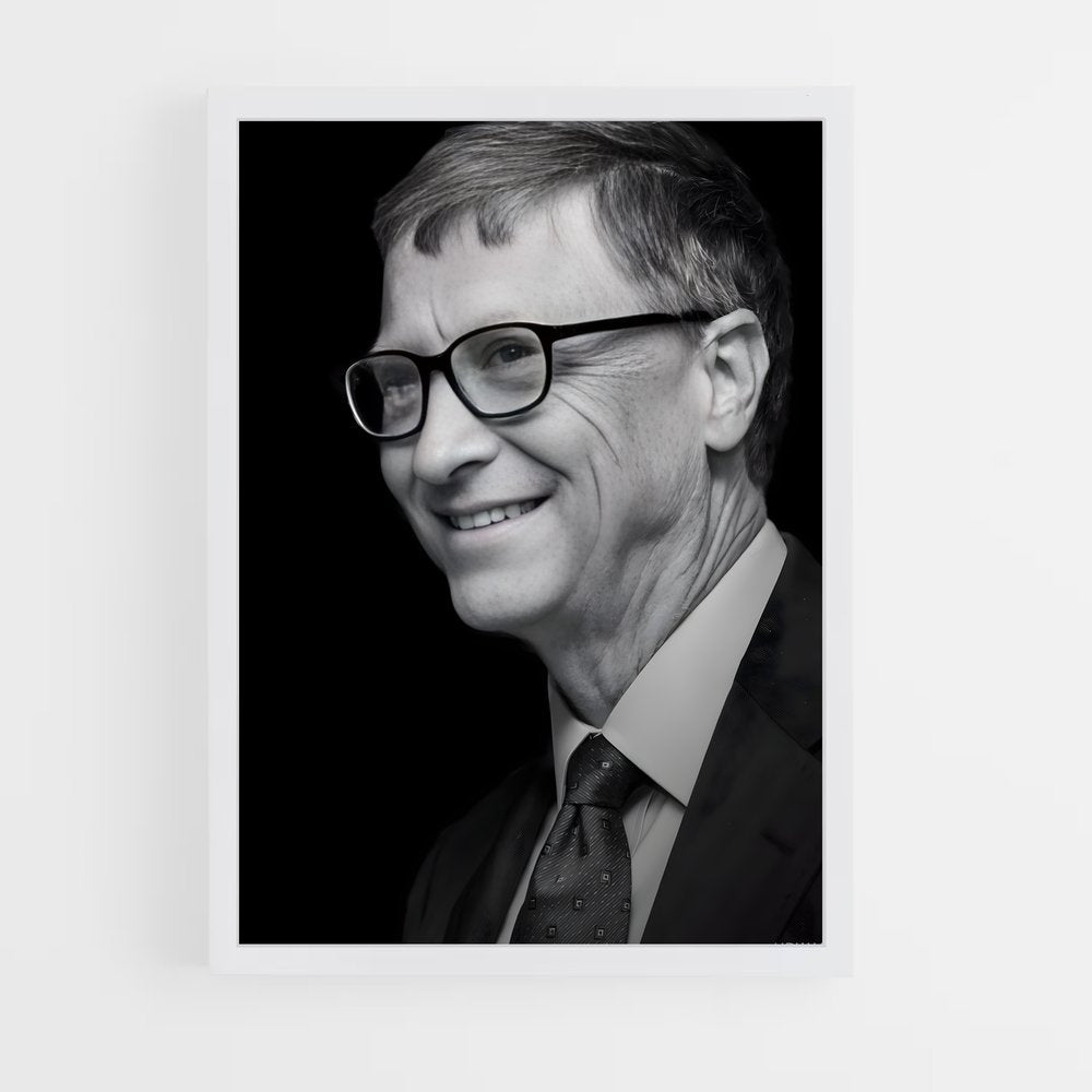 ap-bill gates-4 cadre Blanc
