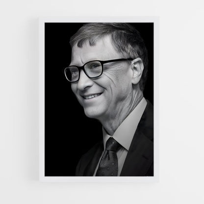 ap-bill gates-4 cadre Blanc