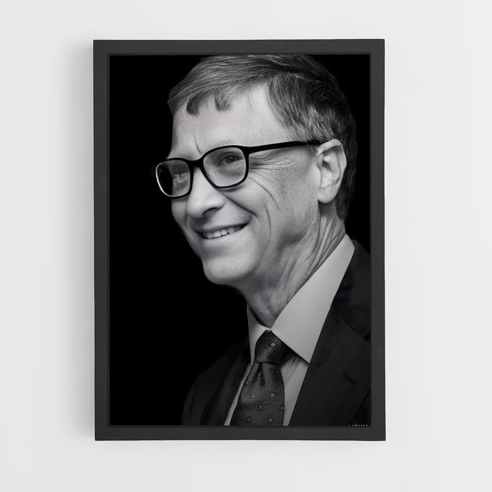 ap-bill gates-4 cadre Noir