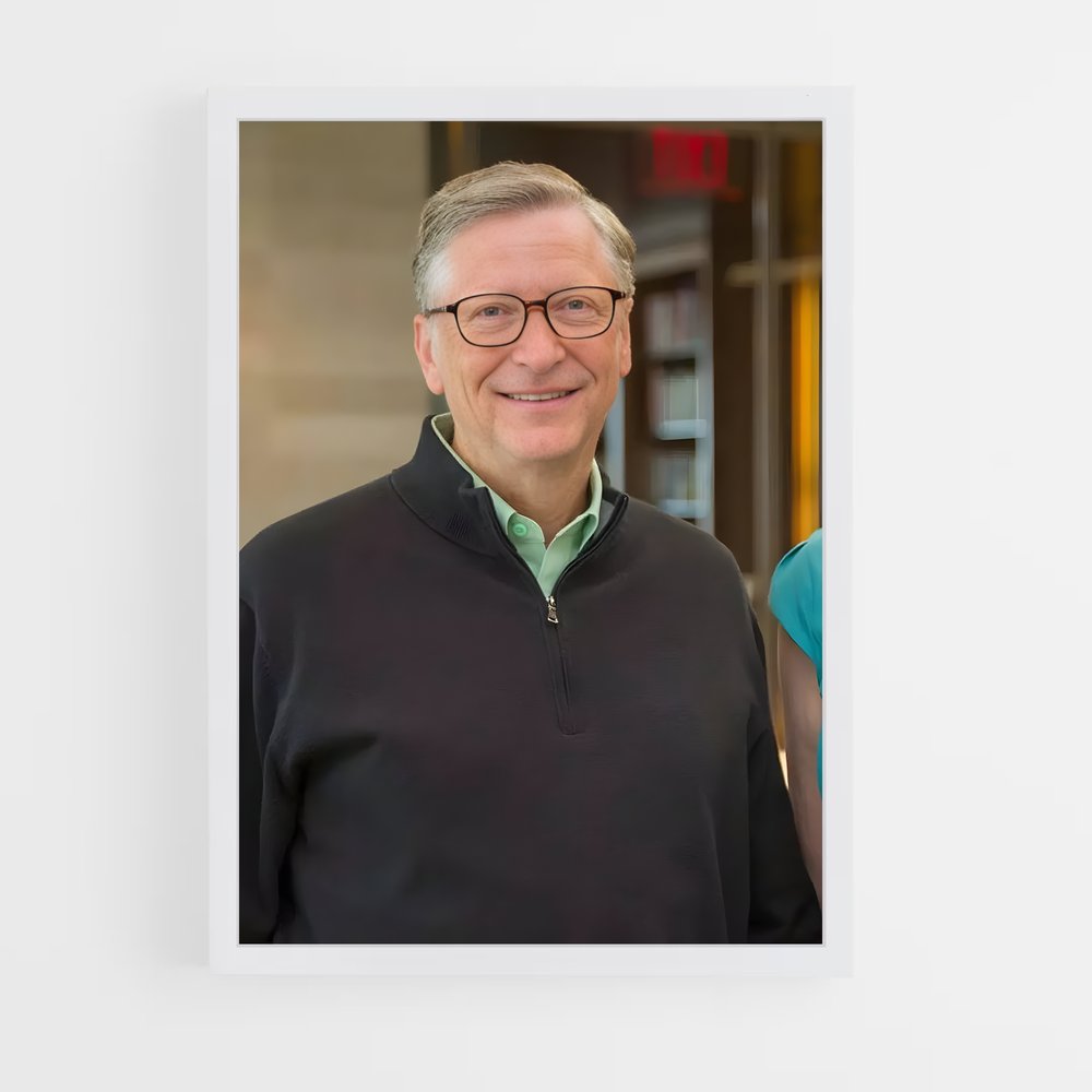 ap-bill gates-7 cadre Blanc