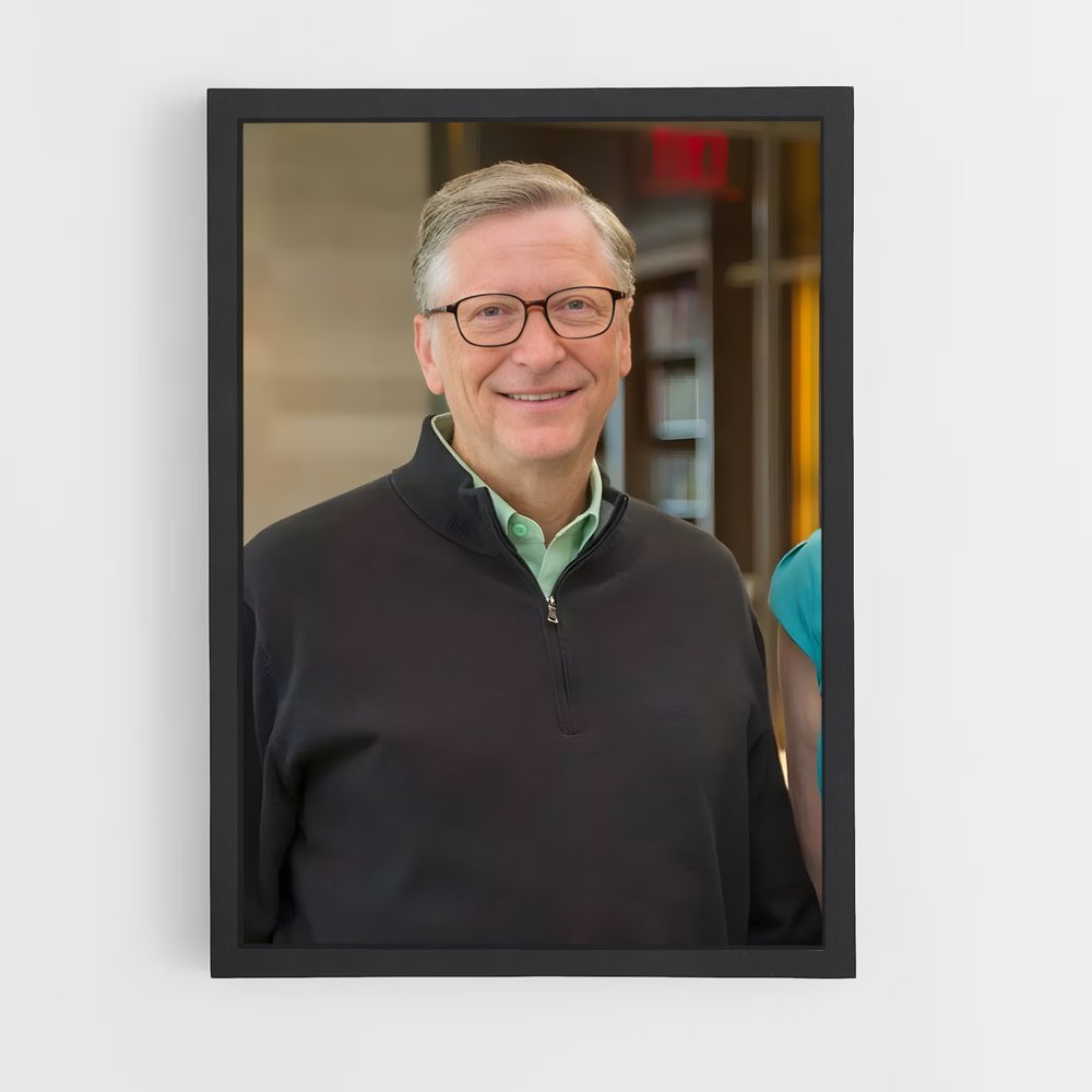 ap-bill gates-7 cadre Noir