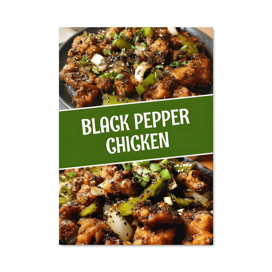 Poster Poulet Noir Épicé
