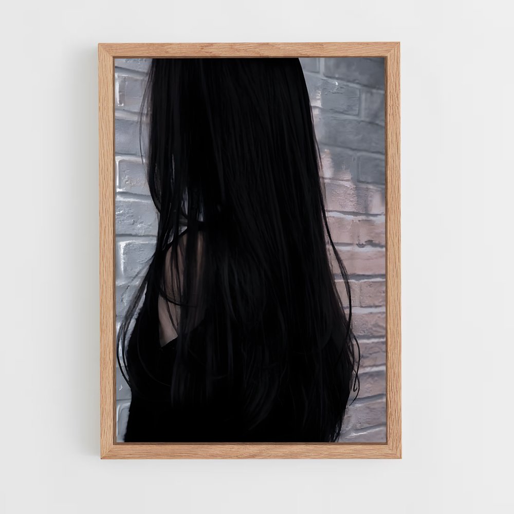 ap-black hair-3 cadre Bois clair