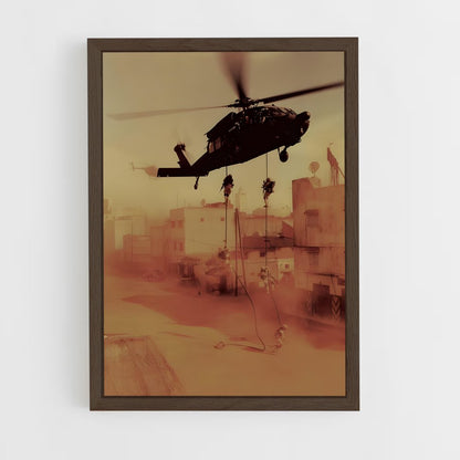 ap-black hawk uh-60-2 cadre Bois foncé