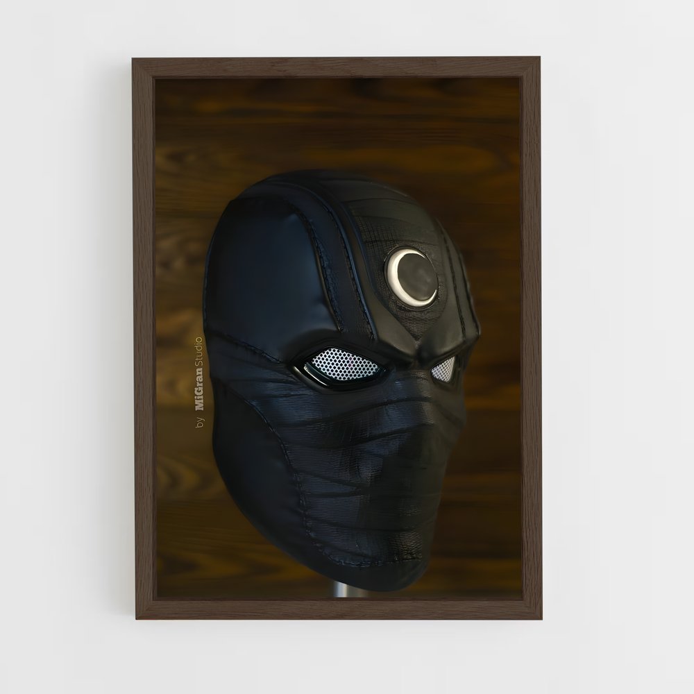 ap-black mask-3 cadre Bois foncé