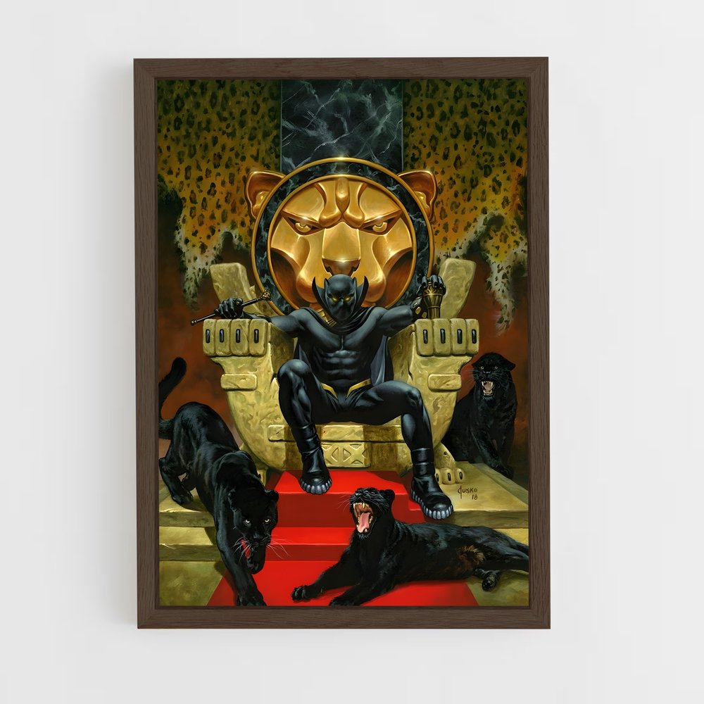 ap-black panther-17 cadre Bois foncé