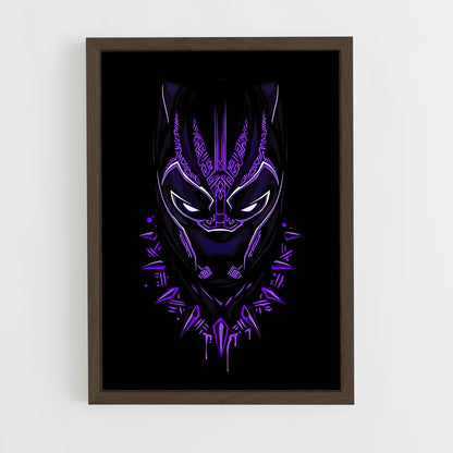 ap-black panther-8 cadre Bois foncé