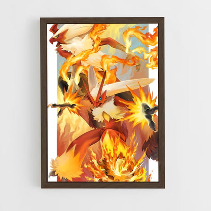 ap-blaziken-3 cadre Bois foncé