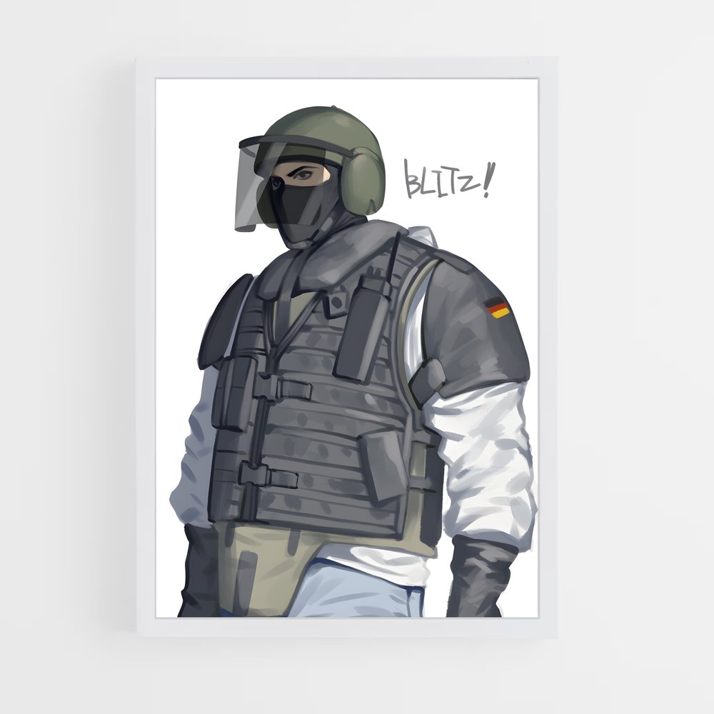 ap-blitz r6-2 cadre Blanc