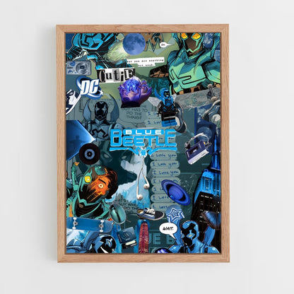ap-blue beetle-11 cadre Bois clair