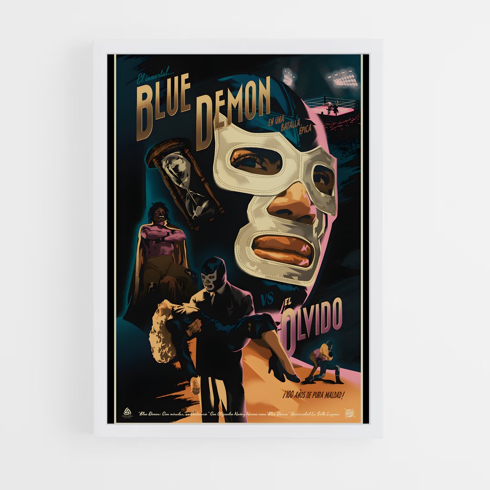 ap-blue demon-1 cadre Blanc
