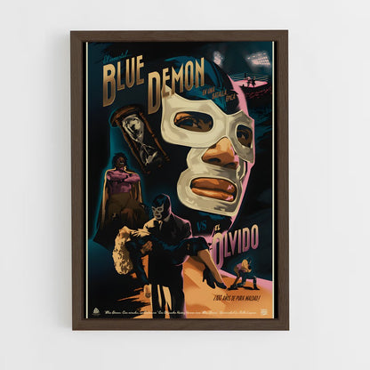 ap-blue demon-1 cadre Bois foncé