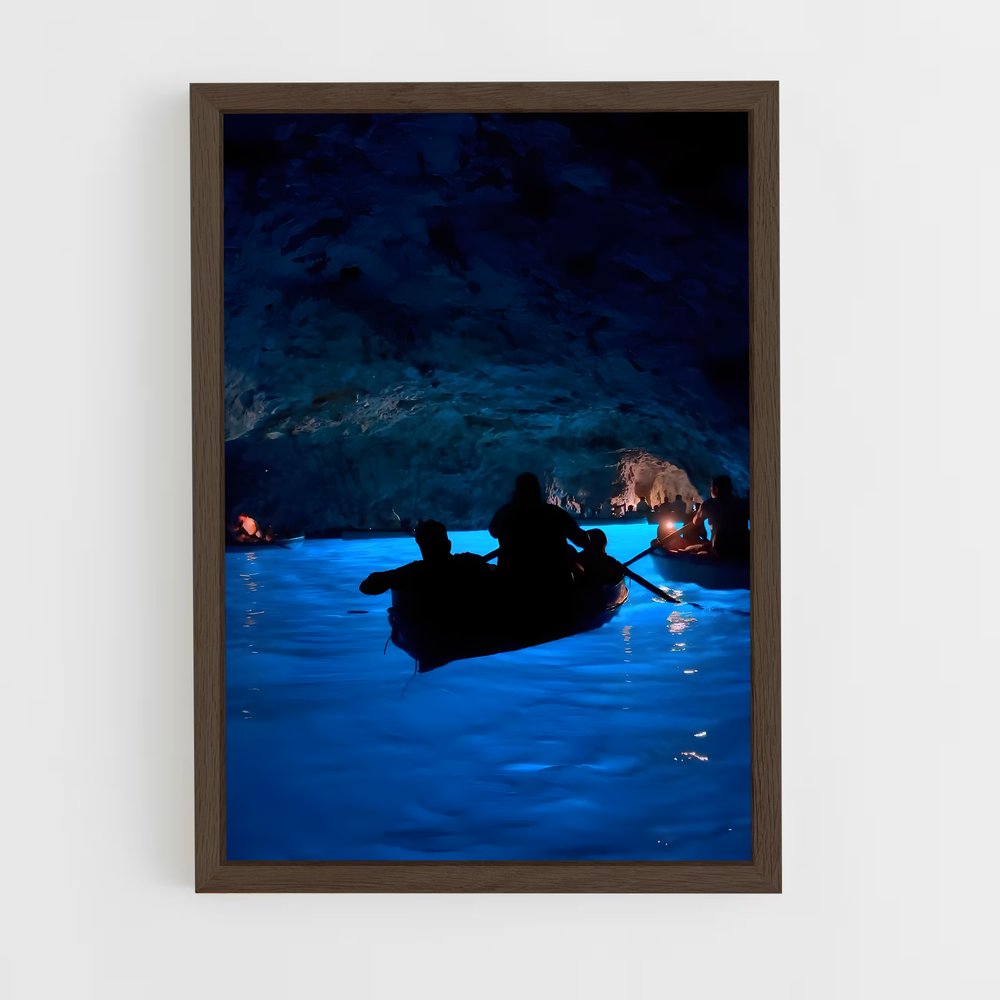 ap-blue grotto-5 cadre Bois foncé