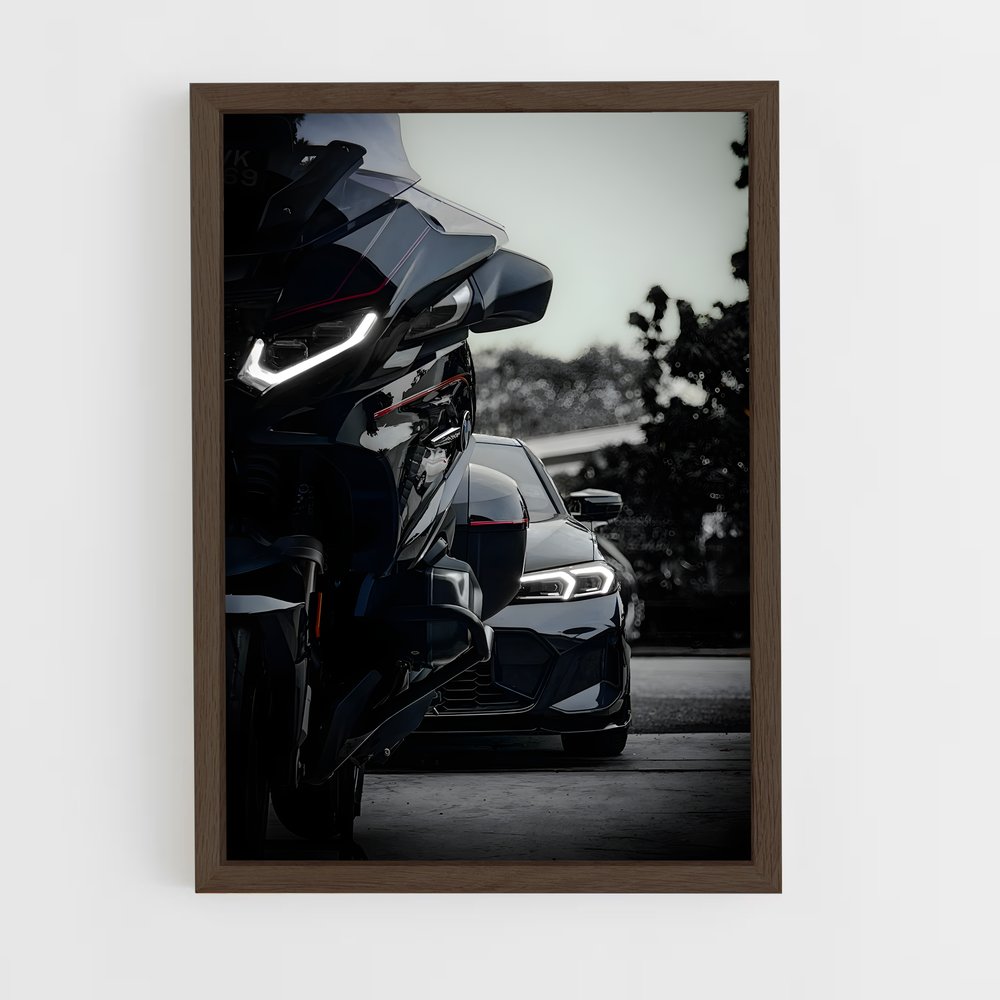 ap-bmw moto-3 cadre Bois foncé