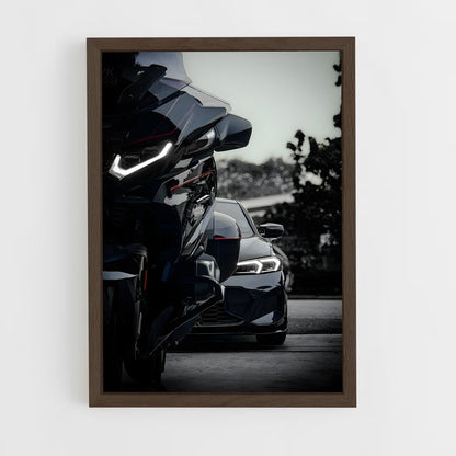 ap-bmw moto-3 cadre Bois foncé