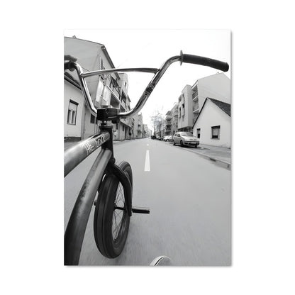 Poster BMX en Noir et Blanc