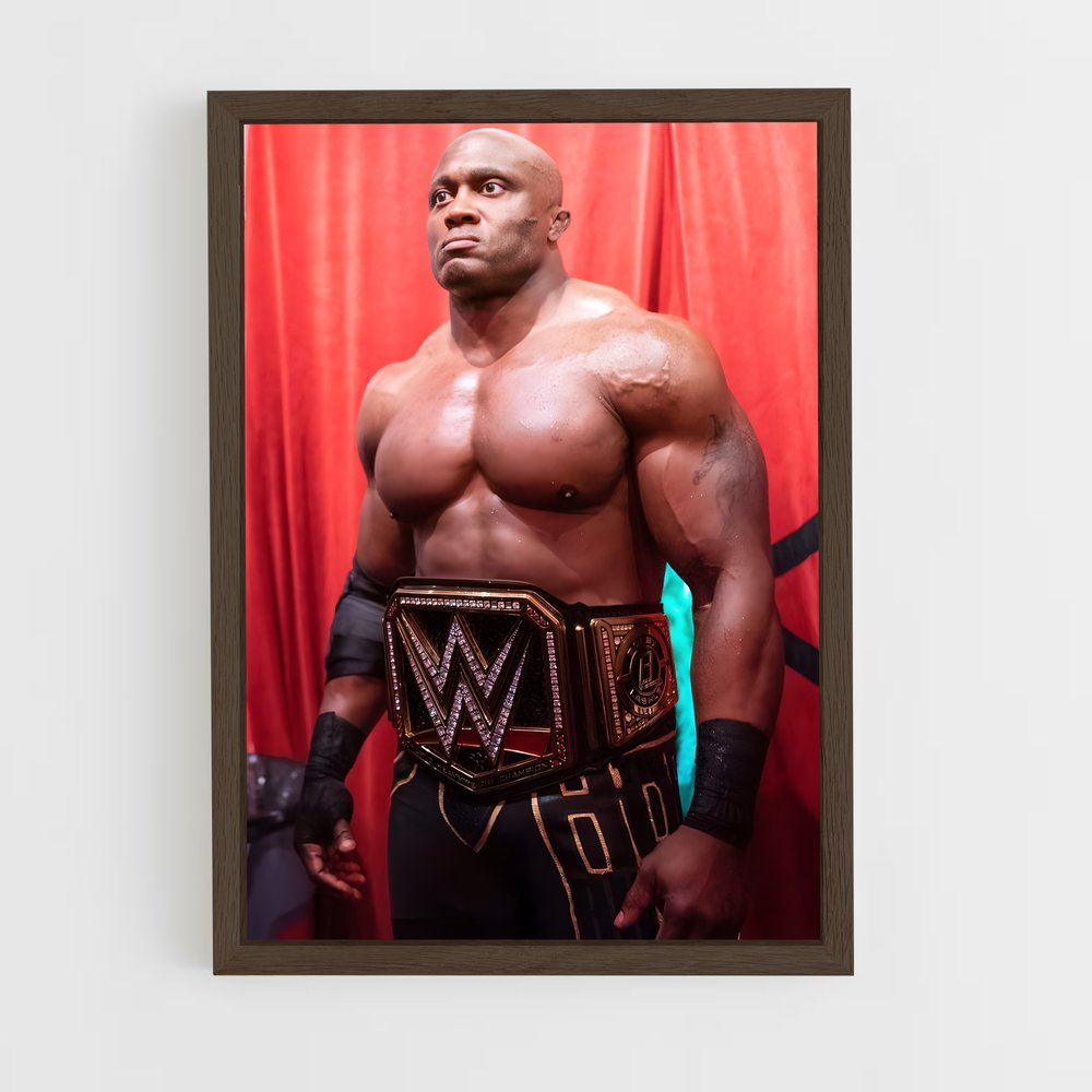 ap-bobby lashley-5 cadre Bois foncé