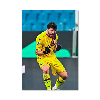 Poster L'Attaquant Jaune