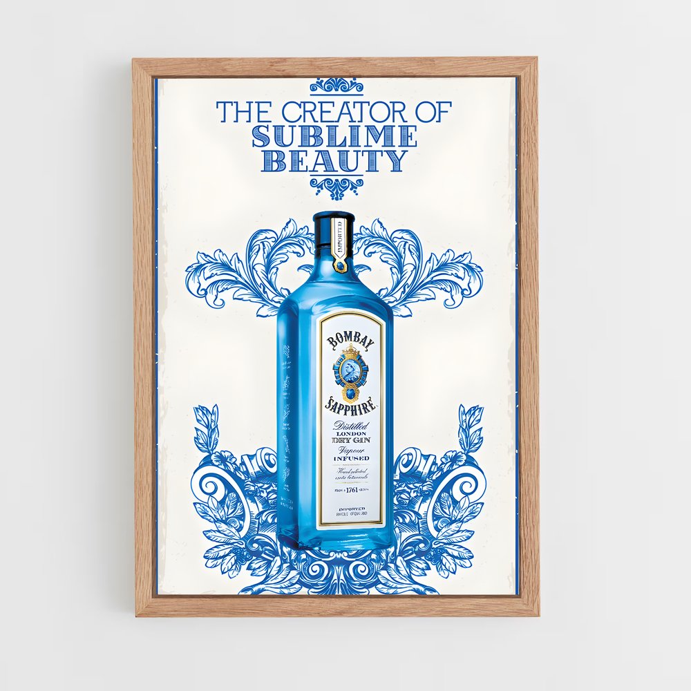ap-bombay sapphire-4 cadre Bois clair