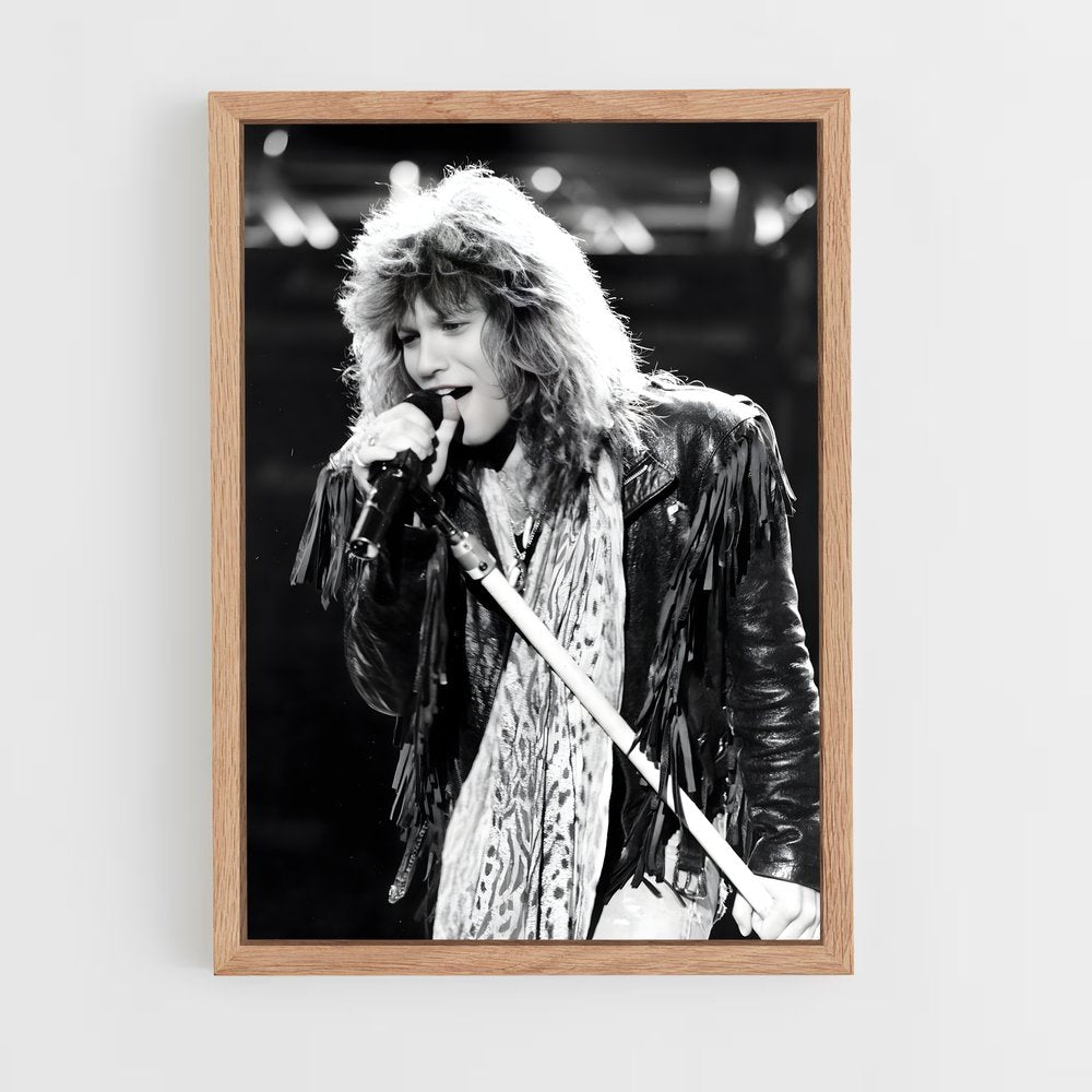 ap-bon jovi-2 cadre Bois clair