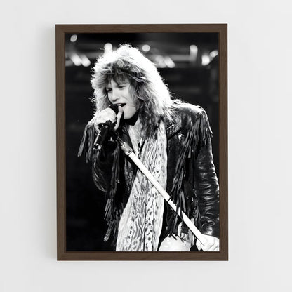 ap-bon jovi-2 cadre Bois foncé
