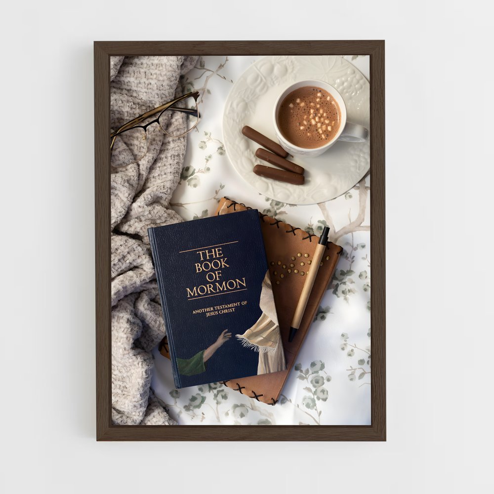 ap-book of mormon-3 cadre Bois foncé