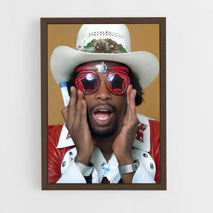 ap-bootsy collins-3 cadre Bois foncé