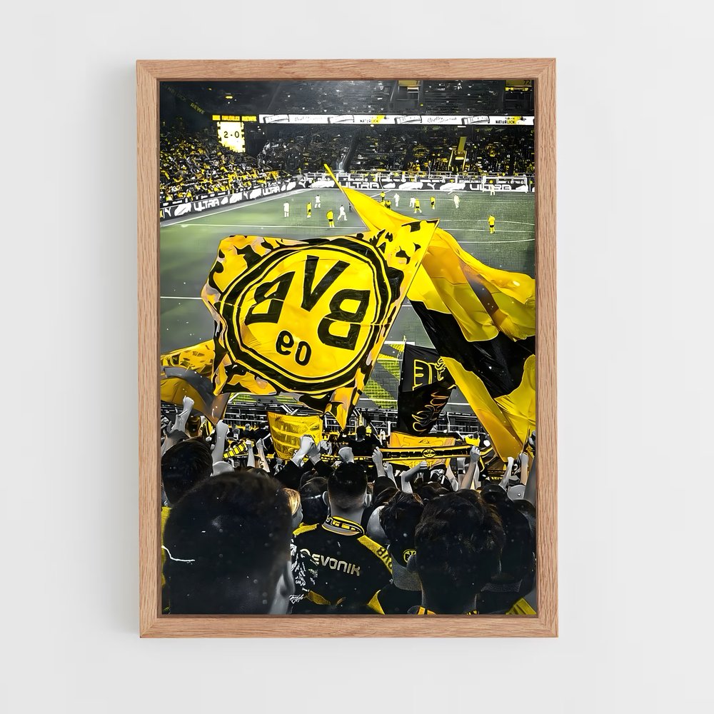 ap-borussia dortmund-3 cadre Bois clair