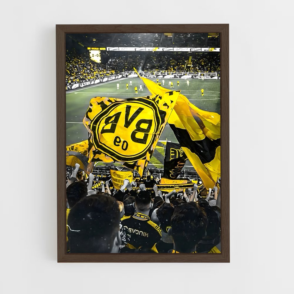 ap-borussia dortmund-3 cadre Bois foncé