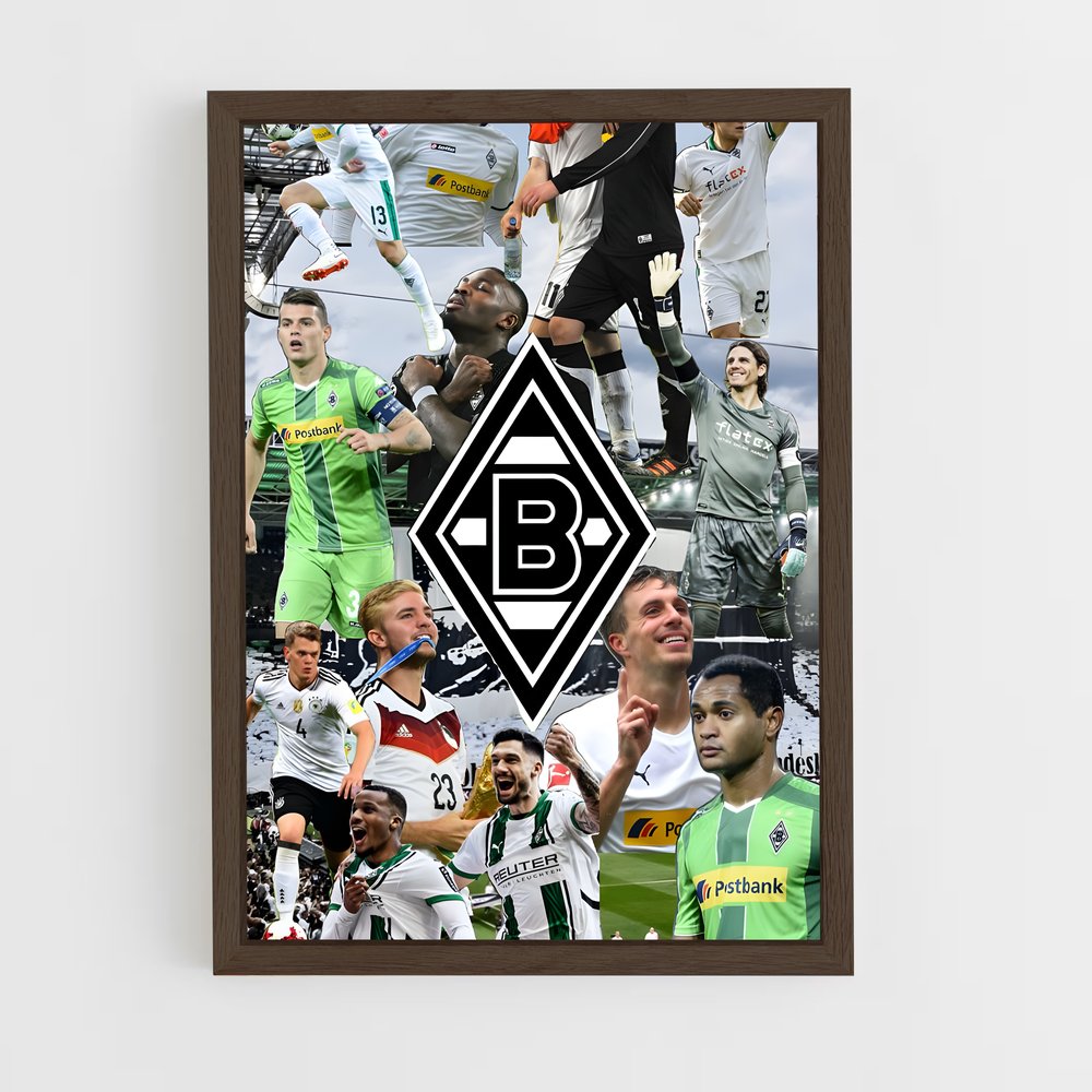 ap-borussia monchengladbach-2 cadre Bois foncé