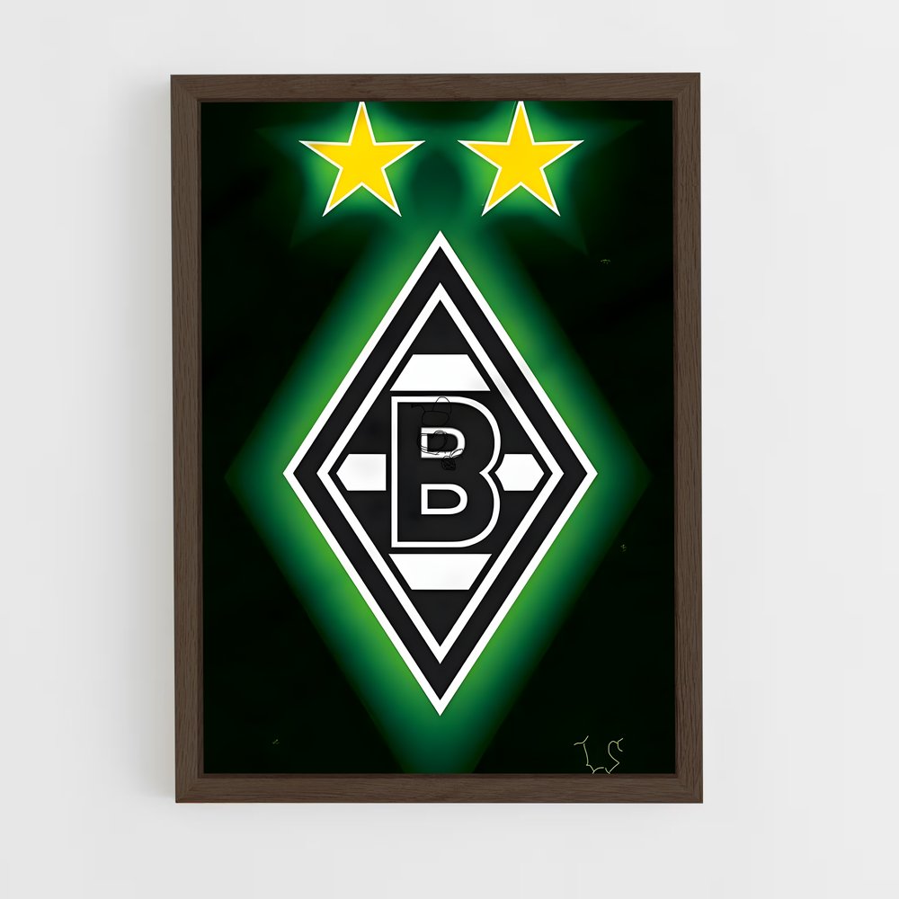 ap-borussia monchengladbach-5 cadre Bois foncé