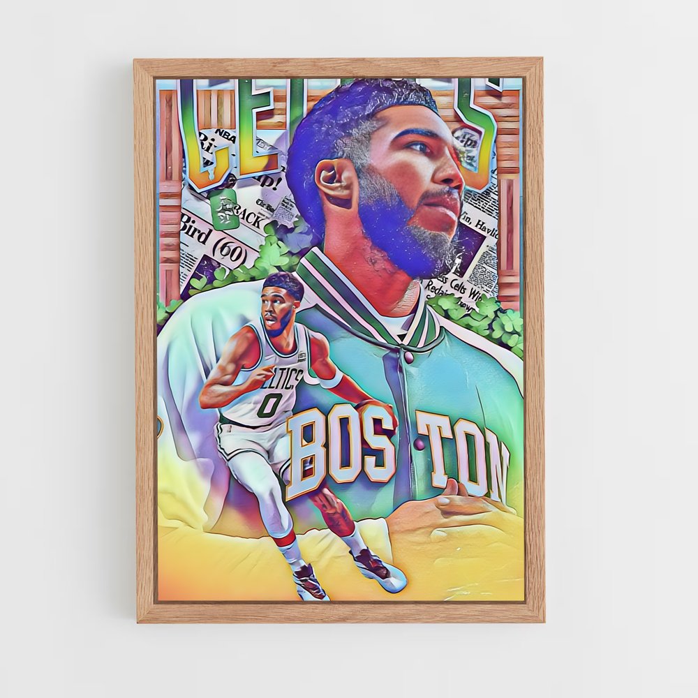 ap-boston celtics-11 cadre Bois clair