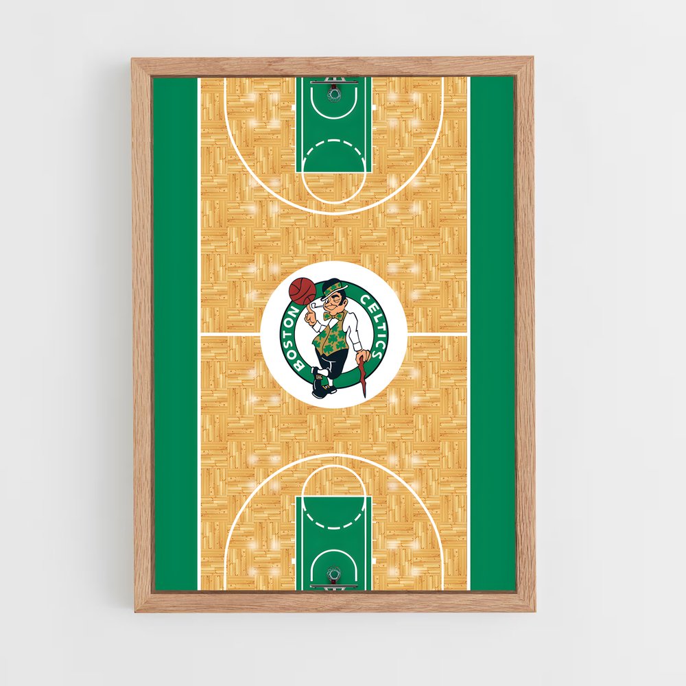 ap-boston celtics-13 cadre Bois clair