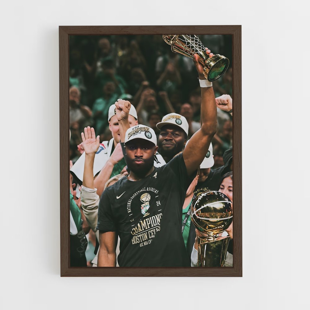 ap-boston celtics-6 cadre Bois foncé