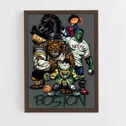 ap-boston river fc-2 cadre Bois foncé