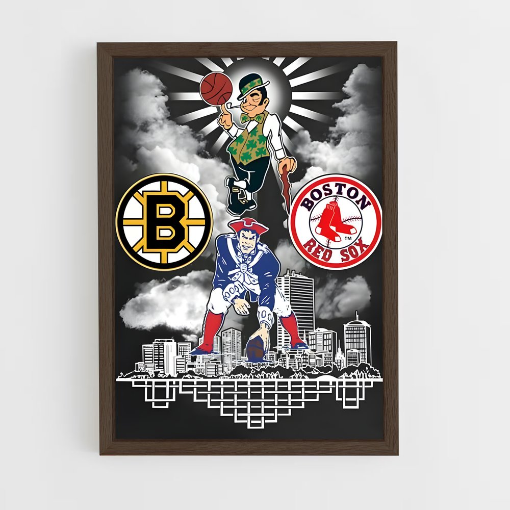 ap-boston river fc-5 cadre Bois foncé