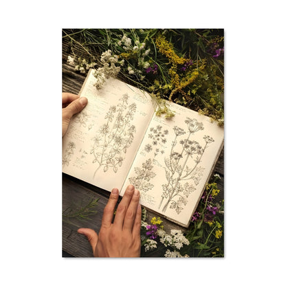 Poster Fleur de Livre