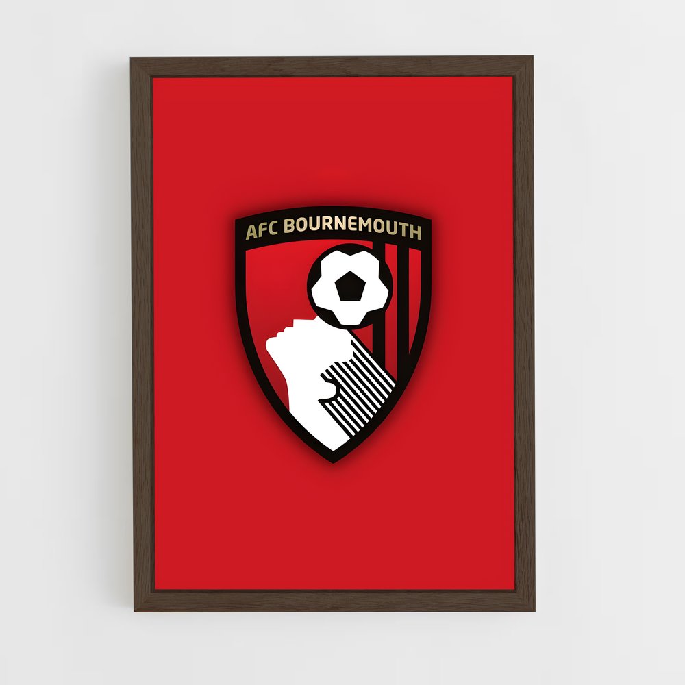 ap-bournemouth afc-3 cadre Bois foncé