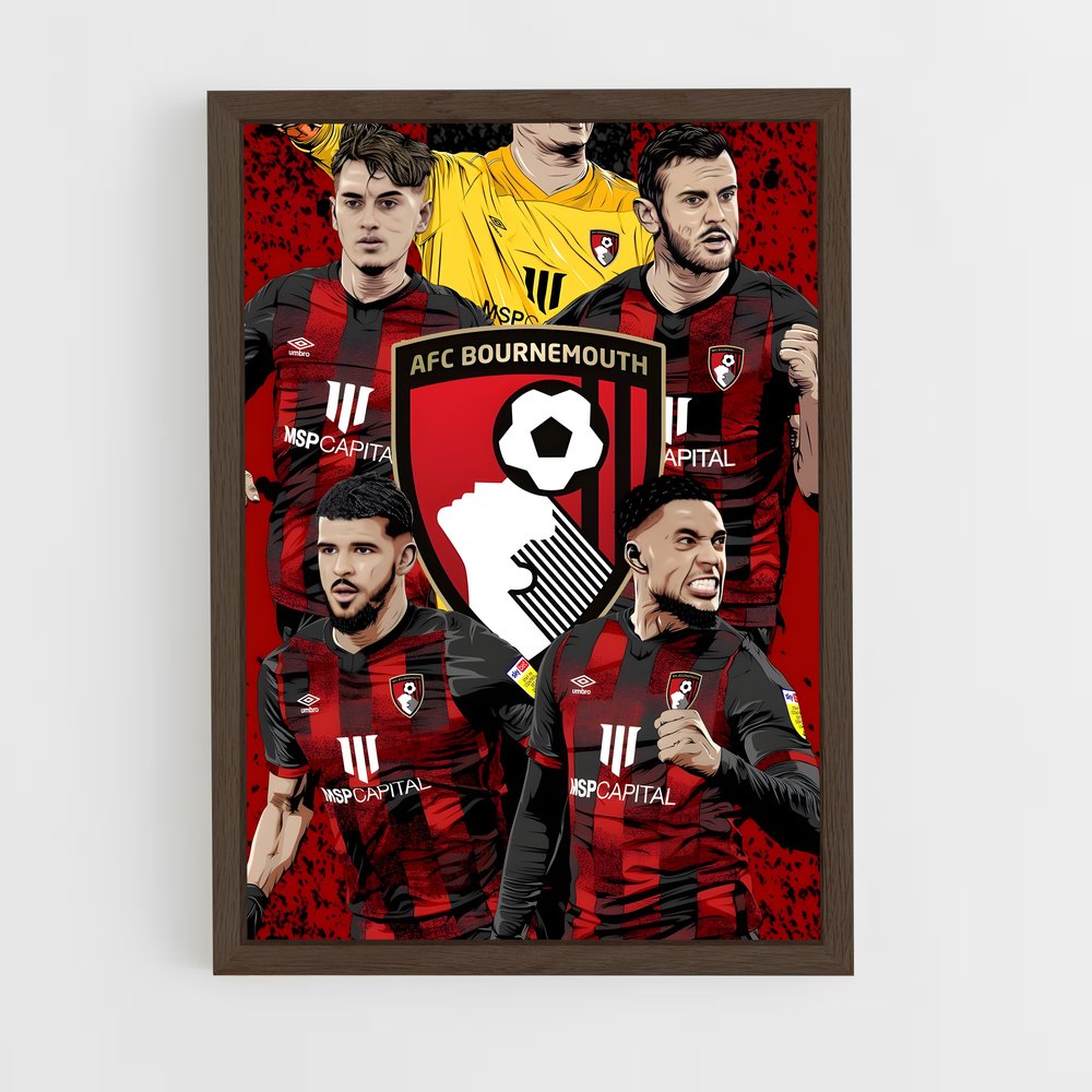 ap-bournemouth afc-5 cadre Bois foncé