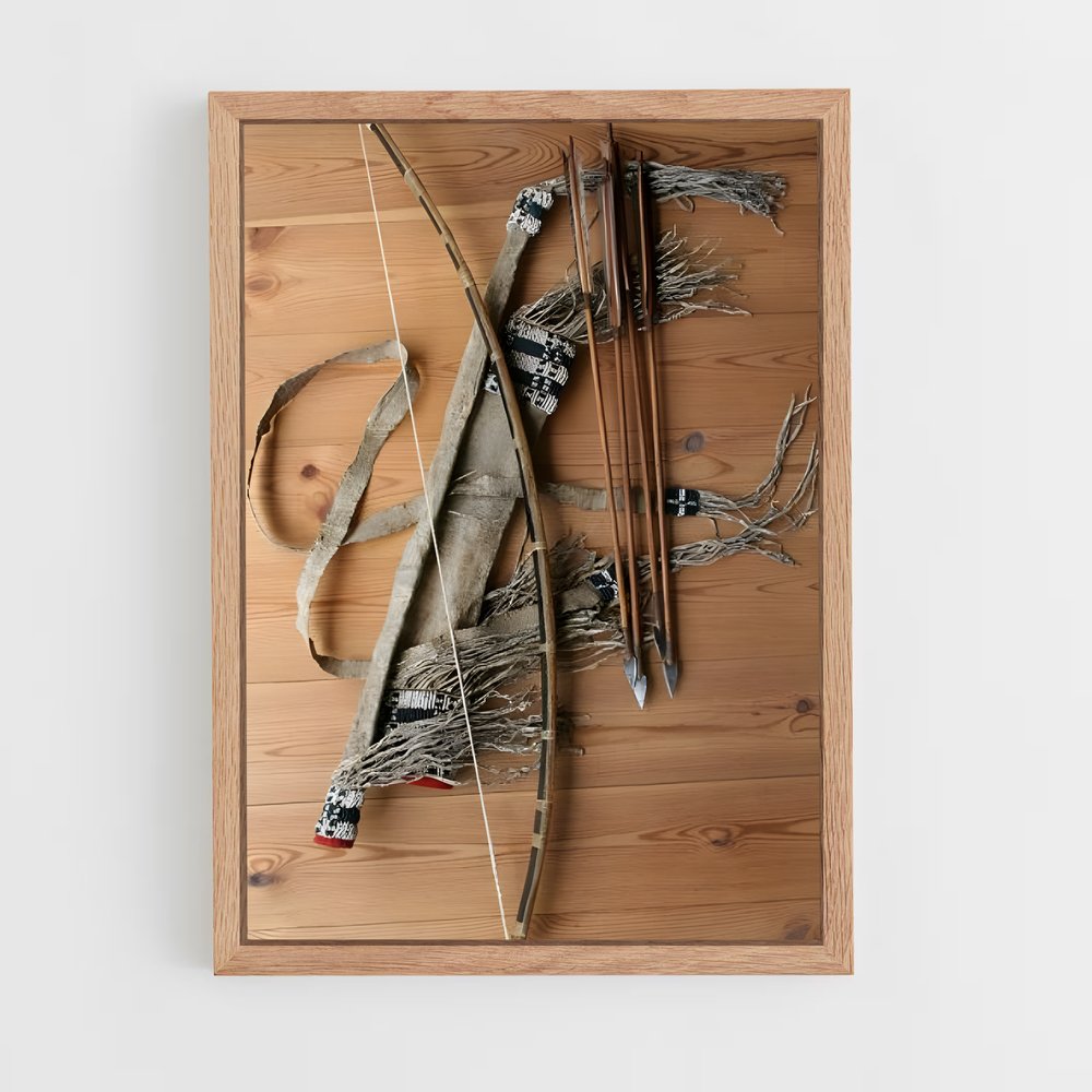 ap-bow and arrow-1 cadre Bois clair