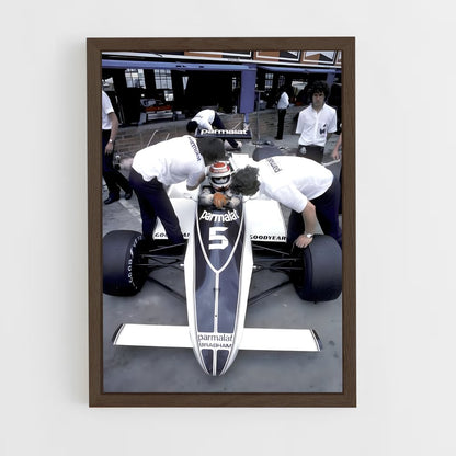 ap-brabham bt49-2 cadre Bois foncé
