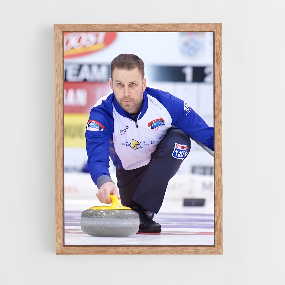 ap-brad gushue-1 cadre Bois clair