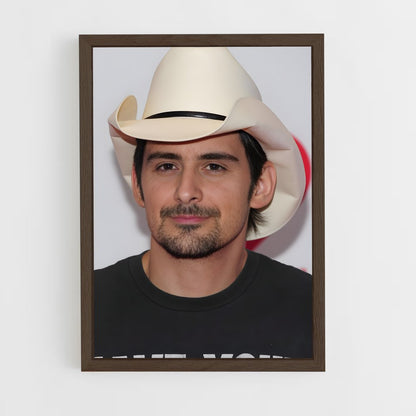ap-brad paisley-1 cadre Bois foncé