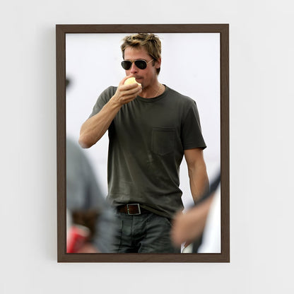 ap-brad pitt-7 cadre Bois foncé